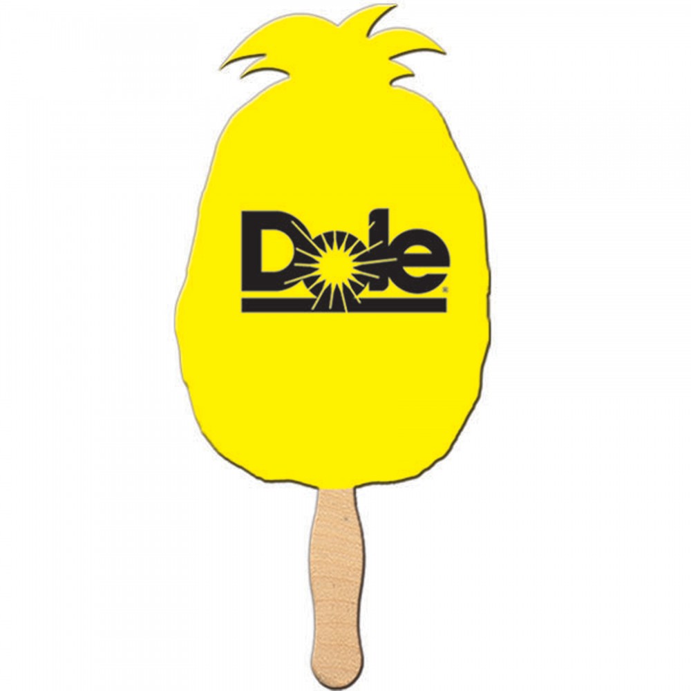 Logo Branded Pineapple Hand Fan