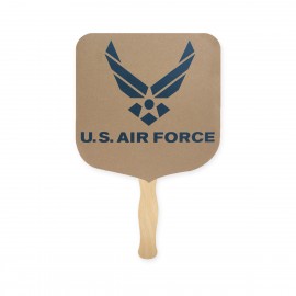 Elect Recycled Paper Hand Fan Sandwich with Logo