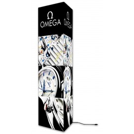 10' Triangle Tower Fabric Banner with Logo  10