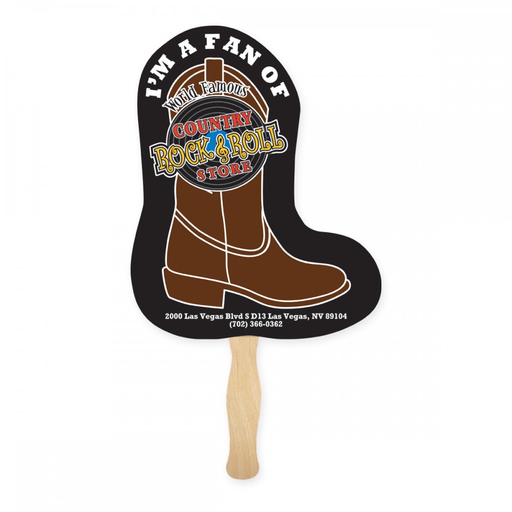 Lightweight Boot Shape Hand Fan with Logo Lightweight Boot Shape Hand Fan with Logo