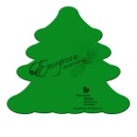 Evergreen Tree Hand Fan Without Stick Logo Branded