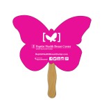 Logo Branded Butterfly Sandwiched Hand Fan
