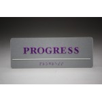 Custom Printed 3" x 8" - Fully Customizable Metal ADA Compliant Signs - Laser Engraved - USA-Made