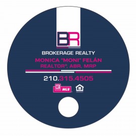 Custom Imprinted Round/Ball Fan w/ Hole Full Color (1 Side)