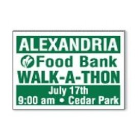 Personalized Economy Corrugated Sign w/2 Colors 2 Sides (24"x18")