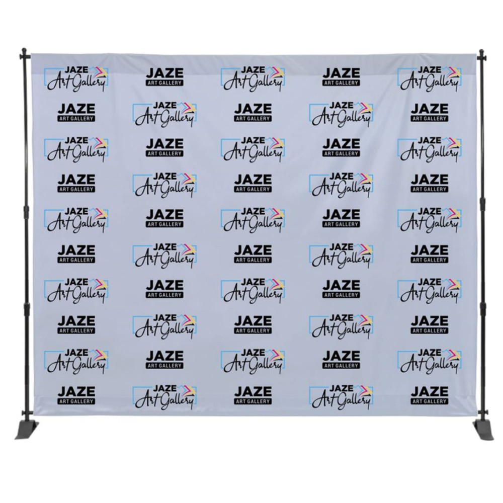 8ft X 10ft Step & Repeat Fabric Banner with Logo 8ft X 10ft Step & Repeat Fabric Banner with Logo