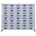 8ft X 10ft Step & Repeat Fabric Banner with Logo