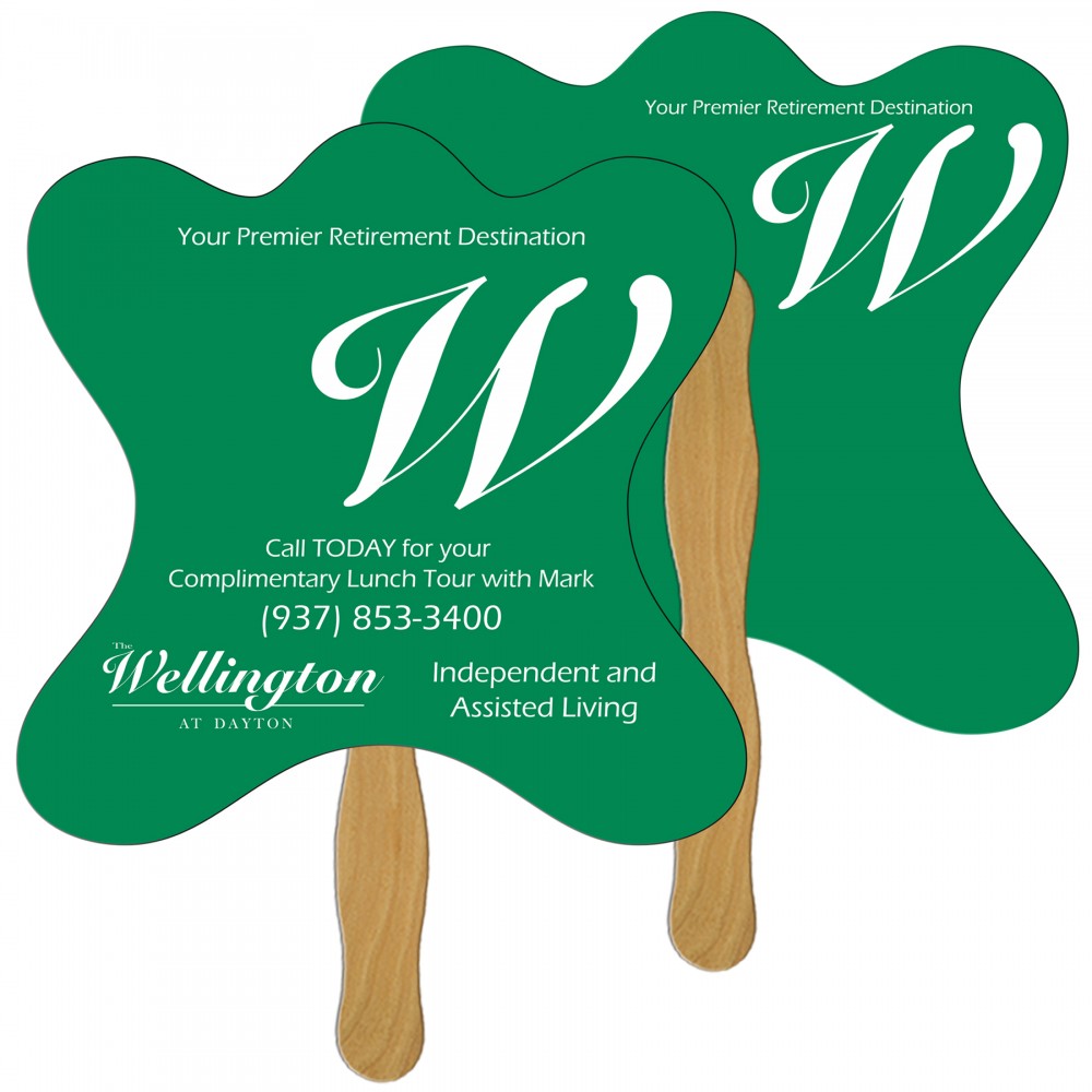 Jack Fast Hand Fan (2 Sides) 1 Day Logo Branded Jack Fast Hand Fan (2 Sides) 1 Day Logo Branded