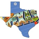 Texas State Paper Window Sign (Approximately 8"x8") Custom Printed