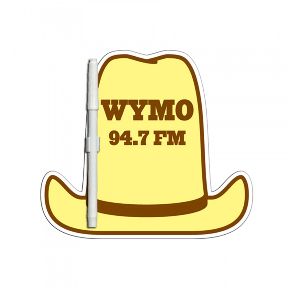 Customized 10 Gallon Hat Offset Printed Memo Board Customized 10 Gallon Hat Offset Printed Memo Board