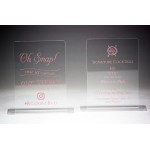 Personalized 5" x 7" - Clear Acrylic Table Sign