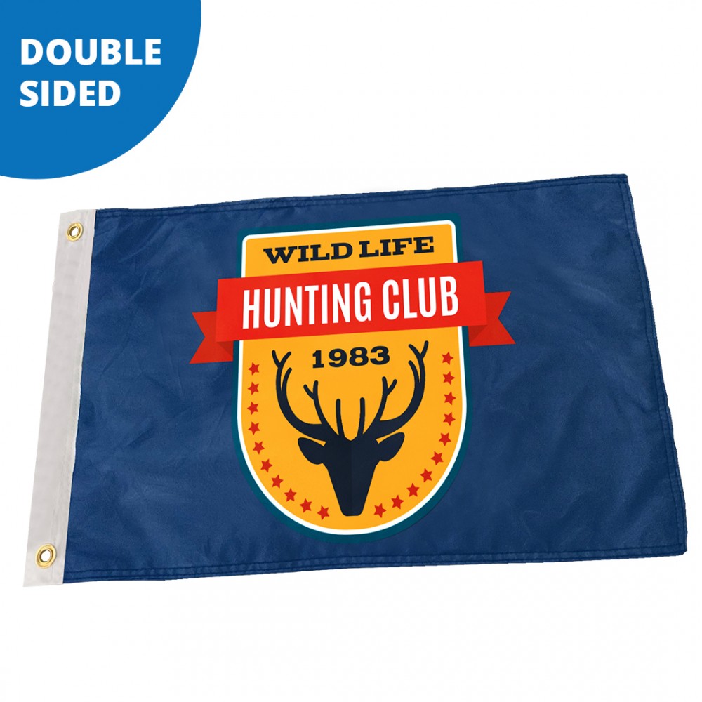 30" x 48" Custom Pole Flag - Double Sided FULL COLOR - Made in the USA with Logo 30" x 48" Custom Pole Flag - Double Sided FULL COLOR - Made in the USA with Logo