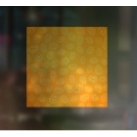 Logo Branded 1' x 1' Front Adhesive Static Cling