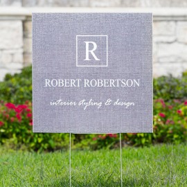 Custom 24" X 24" Yard Signs with Logo  Custom 24" X 24" Yard Signs with Logo