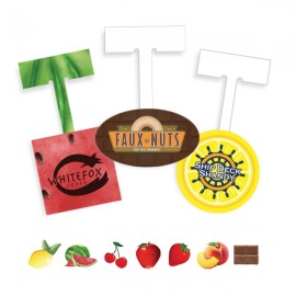 Logo Branded Custom Printed Oval Shelf Talker  Logo Branded Custom Printed Oval Shelf Talker