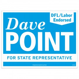Corrugated Plastic Sign | 18" x 24" | 1 Side with Logo  Corrugated Plastic Sign | 18" x 24" | 1 Side with Logo
