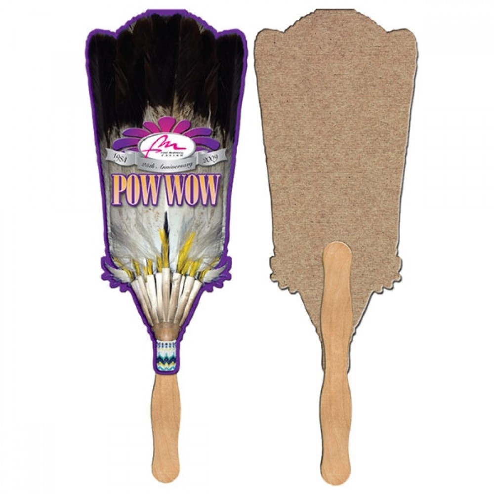 Broom Recycled Hand Fan Custom Printed Broom Recycled Hand Fan Custom Printed