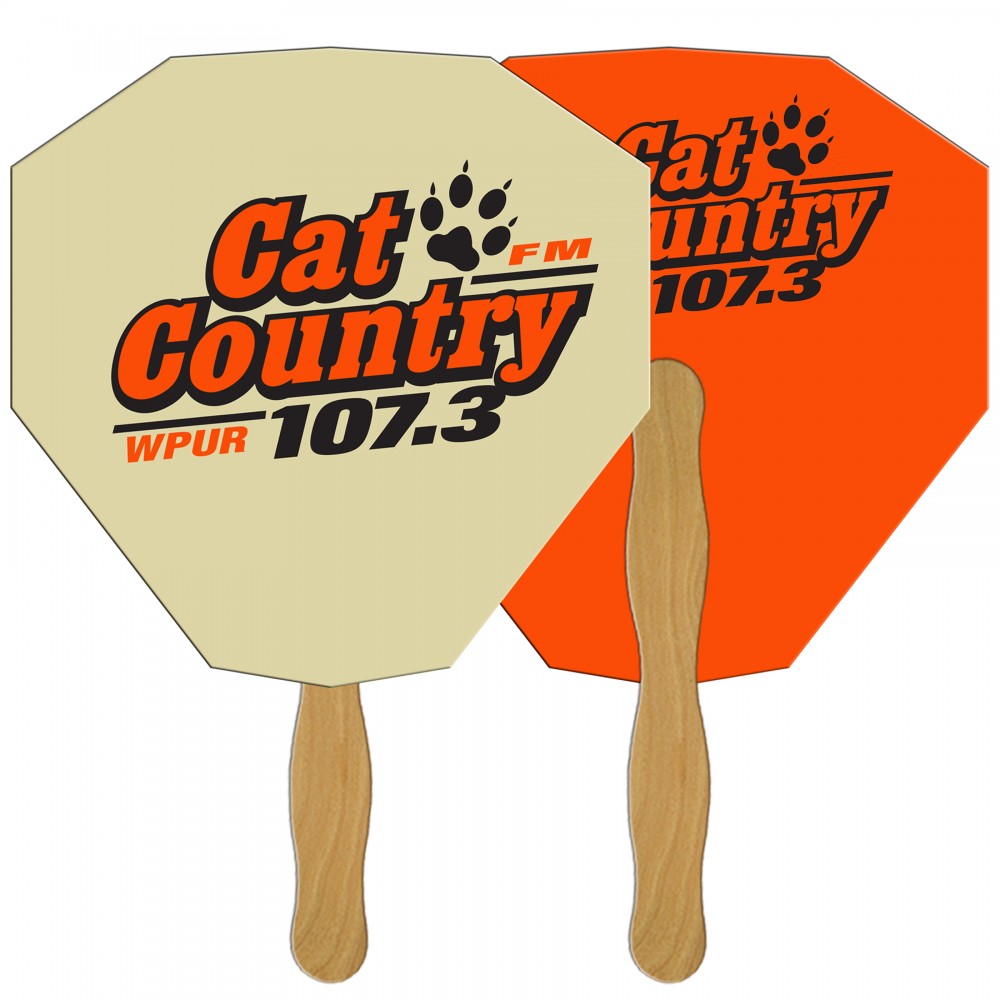 Gem Fast Hand Fan (2 Sides) 1 Day Custom Imprinted Gem Fast Hand Fan (2 Sides) 1 Day Custom Imprinted