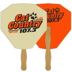 Gem Fast Hand Fan (2 Sides) 1 Day Custom Imprinted