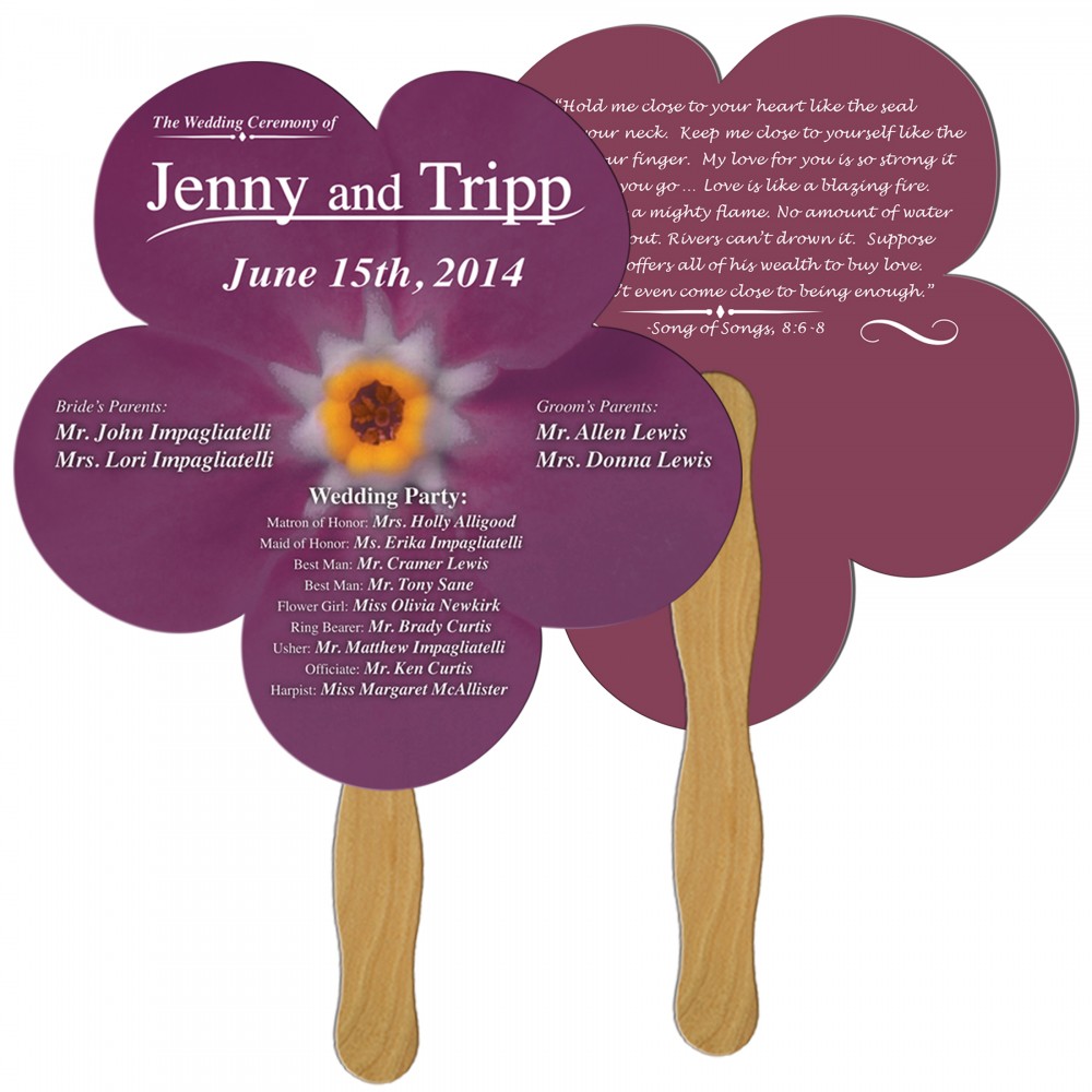 Daisy Flower Fast Hand Fan (2 Sides) 1 Day Custom Printed Daisy Flower Fast Hand Fan (2 Sides) 1 Day Custom Printed