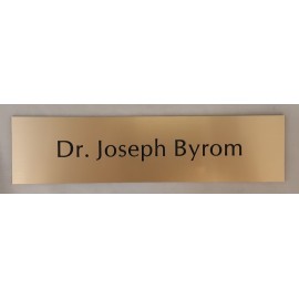 Engraved Plastic Name Plate with Personalization 2" x 8" with Logo  Engraved Plastic Name Plate with Personalization 2" x 8" with Logo