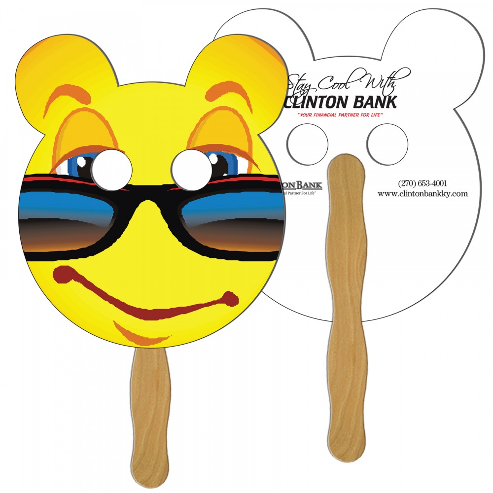 Custom Imprinted Panda Bear Fast Hand Fan (2 Sides) 1 Day Custom Imprinted Panda Bear Fast Hand Fan (2 Sides) 1 Day