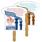 Logo Branded Mushroom Fast Hand Fan (2 Sides) 1 Day