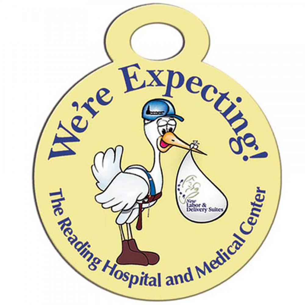 Stopwatch Paper Window Sign (Approximately 8"x8") Custom Imprinted