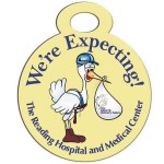 Stopwatch Paper Window Sign (Approximately 8"x8") Custom Imprinted