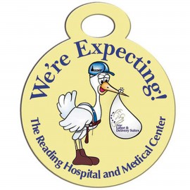 Stopwatch Paper Window Sign (Approximately 8"x8") Custom Imprinted