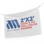 Personalized Mesh Banner 9 Oz. Full Color (2'x2')