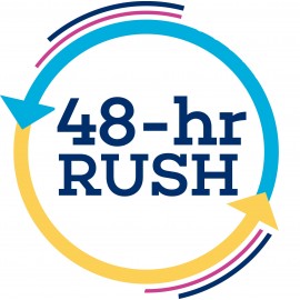 Custom Rush 48 Hour Zoom 4 Flag w/ Stand - 13ft Single Sided Graphic  Custom Rush 48 Hour Zoom 4 Flag w/ Stand - 13ft Single Sided Graphic