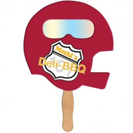 Helmet Hand Fan w/Fireworks Film with Logo