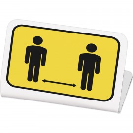 Logo Branded Economy Plastic Signs: 1-10 sq. in.