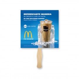 Square Lightweight Full Color Single Sided Paper Hand Fan with Logo  Square Lightweight Full Color Single Sided Paper Hand Fan with Logo