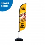 Personalized Feather Flag 9' Premium Single-Sided With Water Base & Carry Bag (Small)