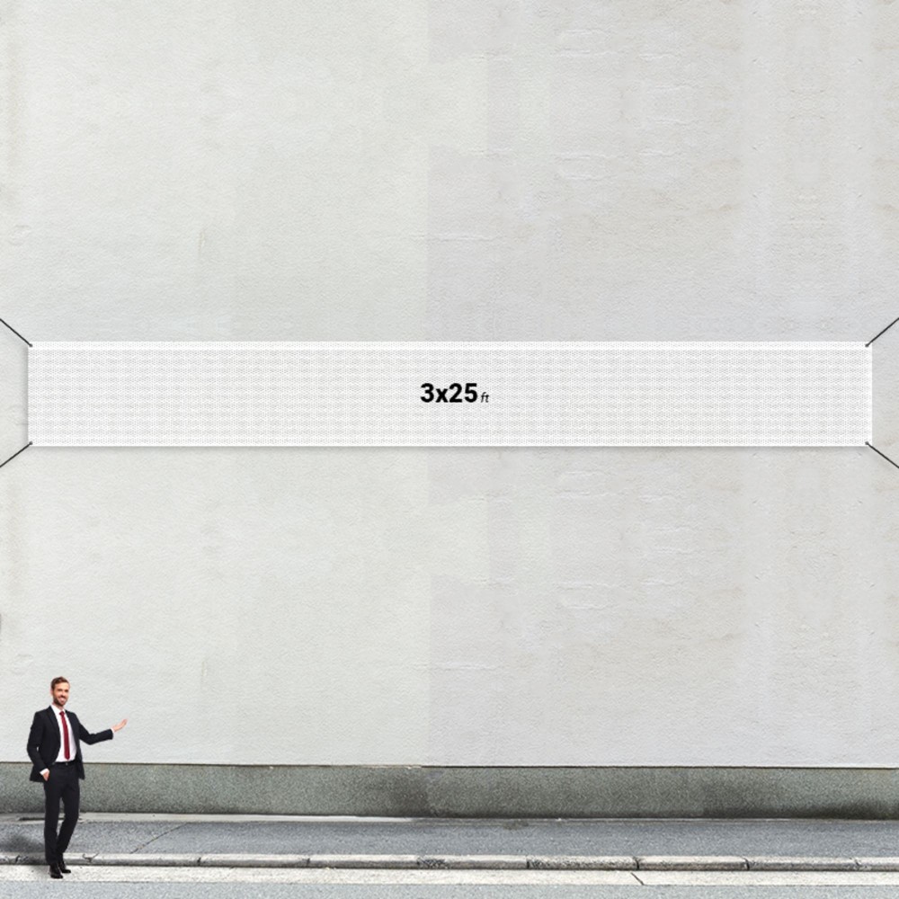 Custom 3' X 25' Mesh Banners with Logo
