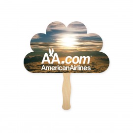 Peacock Shape Single Hand Fan with Logo