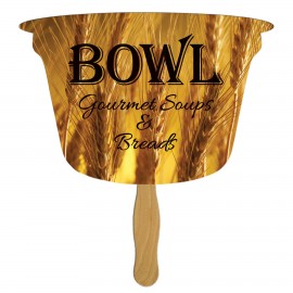 Custom Printed Bowl Fast Hand Fan(1 Side) 1 Day