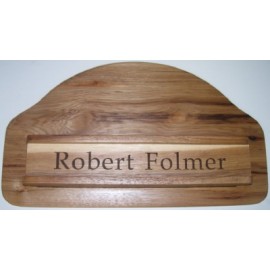 2" x 10" - Hardwood Sign and Holder - Door or Wall with Logo  2" x 10" - Hardwood Sign and Holder - Door or Wall with Logo