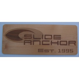 Logo Branded 8" x 14" - Hardwood Sign