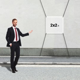 Custom 2' X 2' Mesh Banners with Logo