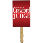 Custom Imprinted Jumbo Rectangle Rally Hand Sign w/ 12" Wooden Stick