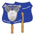 Custom Imprinted Crest Fast Hand Fan (2 Sides) 1 Day