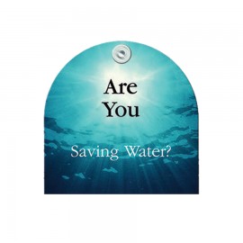 Logo Branded Half Moon Paper Window Sign (Approximately 8"x8")