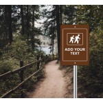 Custom Trail Markers Signs (12" x 12"/Sqft) with Logo