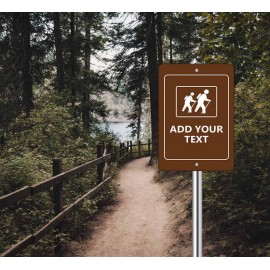 Custom Trail Markers Signs (12" x 12"/Sqft) with Logo