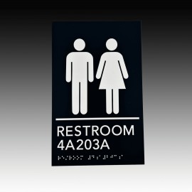Acrylic ADA Compliant Signs with Logo