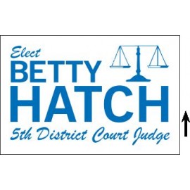 Logo Branded Economy Corrugated Sign w/1 Color 2 Sides (18"x12")  Logo Branded Economy Corrugated Sign w/1 Color 2 Sides (18"x12")