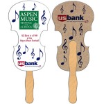 Violin Recycled Hand Fan Logo Branded